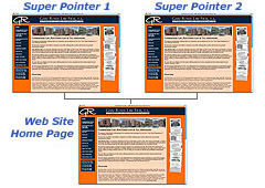 Super Pointer Web Page Layout